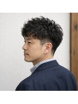 スープレックス ヘアーデザイン(SOUPREX HAIR DESIGN)&nbsp;大人メンズツーブロックくせ毛風パーマ　20代 30代 40代 50代