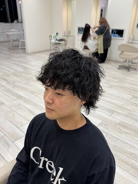 ロンド ラマ 岐阜(Lond bla-ma) ウルフマッシュ×無造作シャドウパーマ【Lond伊藤メンズ】