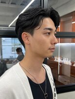 ニコトウキョウ 新宿(nico TOKYO) メンズセンターパートウルフセンターパートニュアンスパーマ襟足