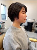 大人ショートボブ/グレージュ/ショート20代30代40代50代