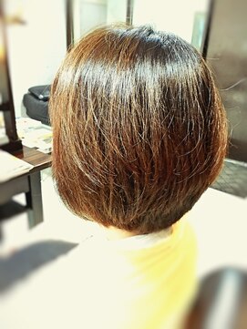 キャン 温品店(CAN) 【CAN】 アゴラインのボブスタイル×オーガニックカラー