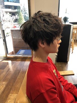 ネイビー(NAVY) 直毛を柔らかく☆ツイストCカールパーママッシュ☆