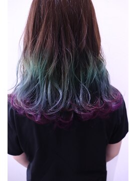 ヘアーワークス ボナ(HAIR WORKS bona.) オーロラグラデーション