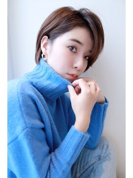 オーシャン(Ocean) [OCEAN Hair&Life藤原純] ワンサイドショート×オリーブカラー☆