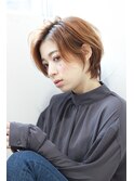 クールショートウルフ×かきあげバング