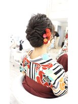 ヘアアンドメイクジップ恵比寿 (Hair＆Make ZIP)&nbsp;卒業式ウェーブシニヨン　袴　着付け