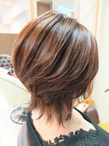 ヘアサロンアンドヘアメイクディー(hair salon hair make D)&nbsp;仙台D ウルフレイヤー/アッシュ/小顔/大人ボブ/暖色/ハイライト