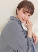 透け感ショート