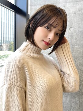 エインアンリー 表参道(AIN.ANLY.) 前髪あり大人小顔ボブ20代30代40代【AIN.表参道】川原大地