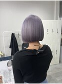 京都河原町/美容室/ハイトーンボブ/パープル/髪質改善カラー