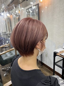 オロ(ORO) 【ORO】ピンクベージュ×ショートヘア 浅見