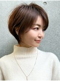 大人かわいいショートヘア/イメチェンショート/30代40代50代