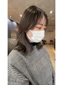 インナーカラー  ホワイトシルバー〇