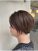 大人ハンサムショート/質感再整カラー
