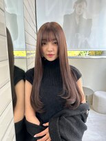 リリー(Lilley)&nbsp;松岡宏海スタイル/天神韓国風/チョコレート/姫カット/前髪/当日