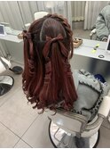 ヘアメ ☆ ヘアセット/量産型ヘアメ/あみかちゅリボンヘアメ