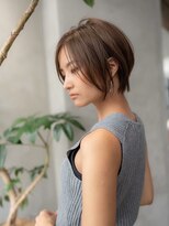 イオ 本厚木(io)&nbsp;ショートヘア似合わせカットグレージュカラーイメチェン小顔