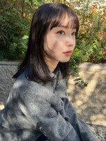 アンガーデン(Une GARDEN)&nbsp;大人ミディアムヘア　顔まわりカット　髪質改善