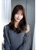 20代30代大人かわいいナチュラル暗髪ゆるめパーマヘア