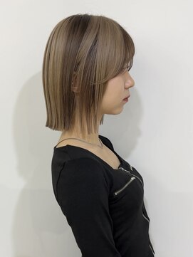 エンヴィー(ENVY) セクションカラー　ブラウン　ベージュ