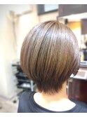 ノーブルモーブ×ショートボブ