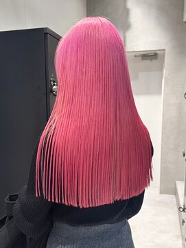 アルバム 銀座(ALBUM GINZA) ピンクヘアーピンクグレープフルーツ秋色透明感カラー_ba499321