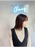 外ハネスタイル