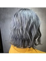 ルッソカナン(Lusso canaan)&nbsp;ニュアンスカラー/ブルーグレー/ボブパーマ/30代40代50代