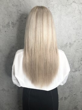 ルーツアイリー 心斎橋(ROOTS IRIE) 10代20代30代大人可愛いシールエクステハイトーンロングホワイト