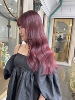 ラグーン 原宿 表参道(LAGOON)&nbsp;美髪韓国ピンクラベンダー小顔前髪ヨシンモリレイヤーカット