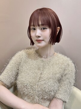 グロー 大宮(GLROW) 前髪顔まわりボブレイヤーボブ顔まわり縮毛矯正haruhi