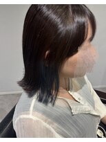 シエル(ciel)&nbsp;インナーカラー/ブリーチ/ブルー/夏カラー/イヤリングカラー