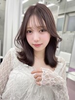 フォンズ(FONS)&nbsp;大人可愛いくびれミディ＊シースルーバング/ラベンダーベージュ