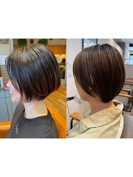 再現性*360°美シルエットのショートカット[我孫子/白髪染め/ショートカット/ボブ/髪質改善/MEN'S/学割U24]