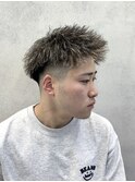 ツイストパーマ/金メッシュ/ジェットモヒカン