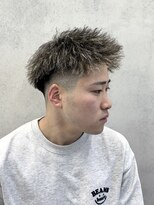 ルースト 西院店(ROOST)&nbsp;ツイストパーマ/金メッシュ/ジェットモヒカン