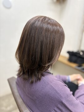 ファム 札幌大通(fam) 秋の大人可愛い◎白髪ぼかしメテオレイヤーボブ