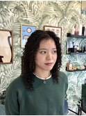 外国人風カーリーパーマ