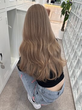 サンクプロジェクト(cinq PROJECT) 韓国ヘアミルクティーベージュグレージュカラーブリーチカラー