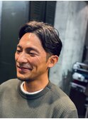 「大人センターパート × ナチュラルウェーブ」