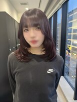 ゴウトゥデイシェアサロン 町田店(GO TODAY SHAiRE SALON)&nbsp;ボルドーカラー×ミディアムレイヤー【町田】
