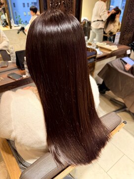 ヘアリゾート粋 ティガ 池袋店(tiga) 艶髪/チャコールブラウン/艶髪