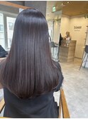 ロングヘア　黒髪　髪質改善トリートメント