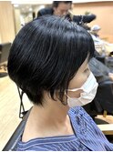 ショートボブ/髪質改善ストレート
