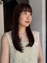 テテ ニコ(tete nico)&nbsp;【大前晴奈】チョコレートブラウンレイヤーカットミルクブラウン