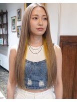 グッドフェローズ キタホリエ(GoodFellas kitahorie) 透明感あるハイトーン×インナーカラーデザインレイヤー艶感