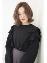 ハナブサ 田上店(HANABUSA) 【岡田芽紅美 HANABUSA】ショコラピンクで大人ウェーブ