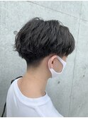 のばしかけセンターパート×緩ウェーブパーマ【奥田将馬】