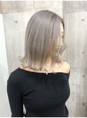 【MIRAC町田店河原崎】ホワイトグレージュボブ