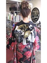 ヘアブース ドール(Hair Booth. DOLL)&nbsp;大和撫子　薔薇アレンジ